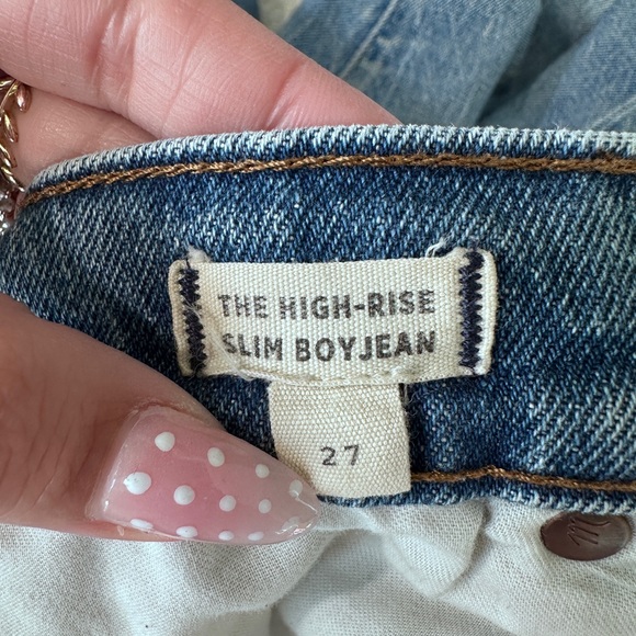 Madewell Frayed Hem Blue Women Jeans - Picture 8 of 11